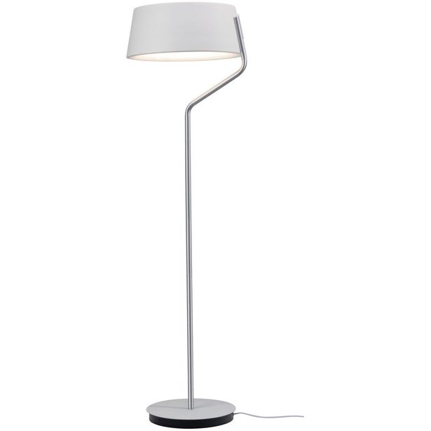 LED-lattiavalaisin Paulmann Belaja, 2700K, himmennettävä, valkoinen/mattakromi