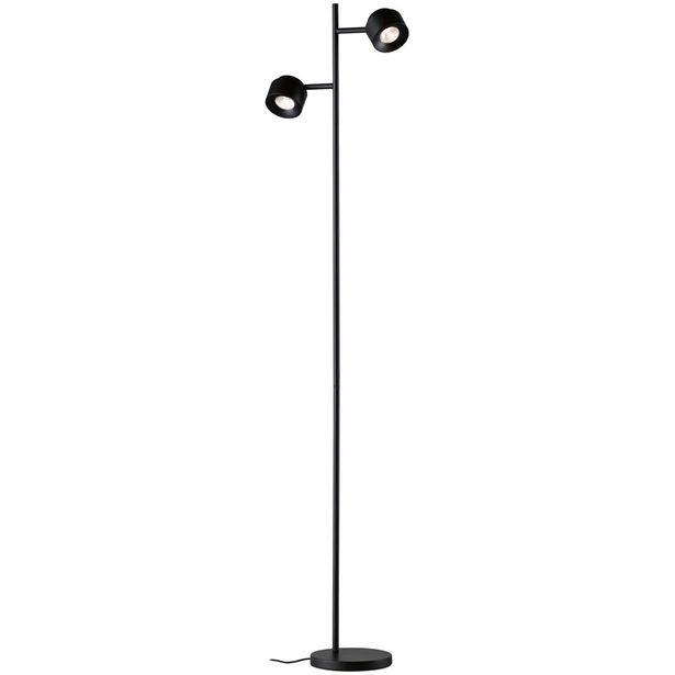 LED-lattiavalaisin Paulmann Puric Pane, 2700K, himmennettävä, musta