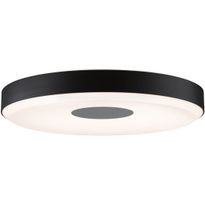 LED-kattovalaisin Paulmann Puric Pane, Smart Home Zigbee 3.0, 2700K, himmennettävä, musta/harmaa