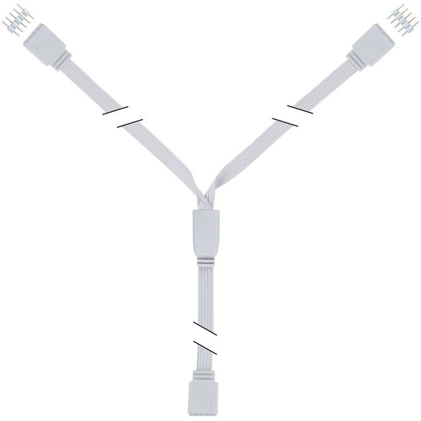 Y-jakaja MaxLED, 30x12mm, max.144W, valkoinen