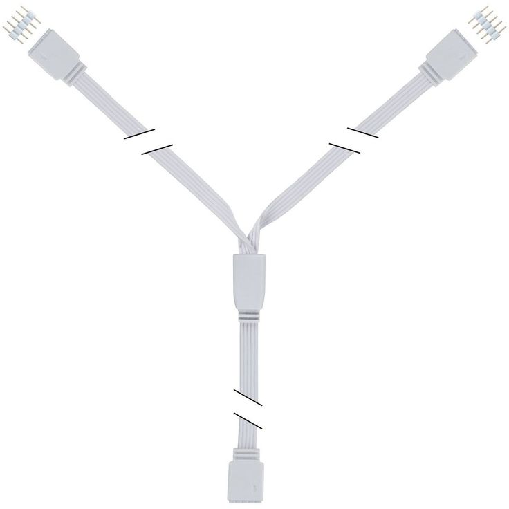 Y-jakaja MaxLED, 30x12mm, max.144W, valkoinen
