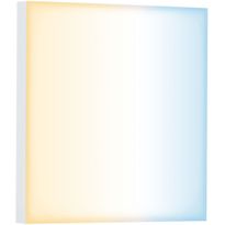 LED-paneeli Paulmann Velora, Smart Home Zigbee 3.0, 22.5x22.5cm, 8.5W, säädettävä värilämpötila, himmennettävä, mattavalkoinen