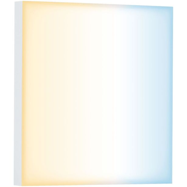 LED-paneeli Paulmann Velora, Smart Home Zigbee 3.0, 22.5x22.5cm, 8.5W, säädettävä värilämpötila, himmennettävä, mattavalkoinen