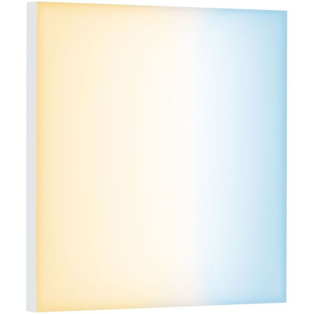 LED-paneeli Paulmann Velora, Smart Home Zigbee 3.0, 29.5x29.5cm, 10.5W, säädettävä värilämpötila, himmennettävä, mattavalkoinen