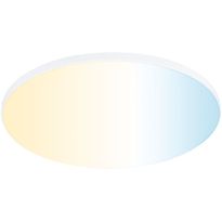 Upotettava LED-paneeli Paulmann Veluna Edge, Smart Home Zigbee 3.0, IP44, Ø20cm, 18W, säädettävä värilämpötila, valkoinen