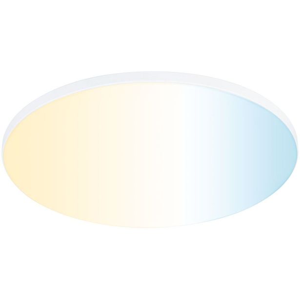 Upotettava LED-paneeli Paulmann Veluna Edge, Smart Home Zigbee 3.0, IP44, Ø20cm, 18W, säädettävä värilämpötila, valkoinen