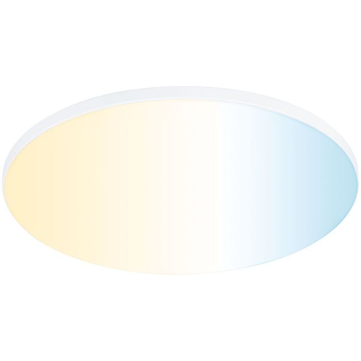 Upotettava LED-paneeli Paulmann Veluna Edge, Smart Home Zigbee 3.0, IP44, Ø20cm, 18W, säädettävä värilämpötila, valkoinen