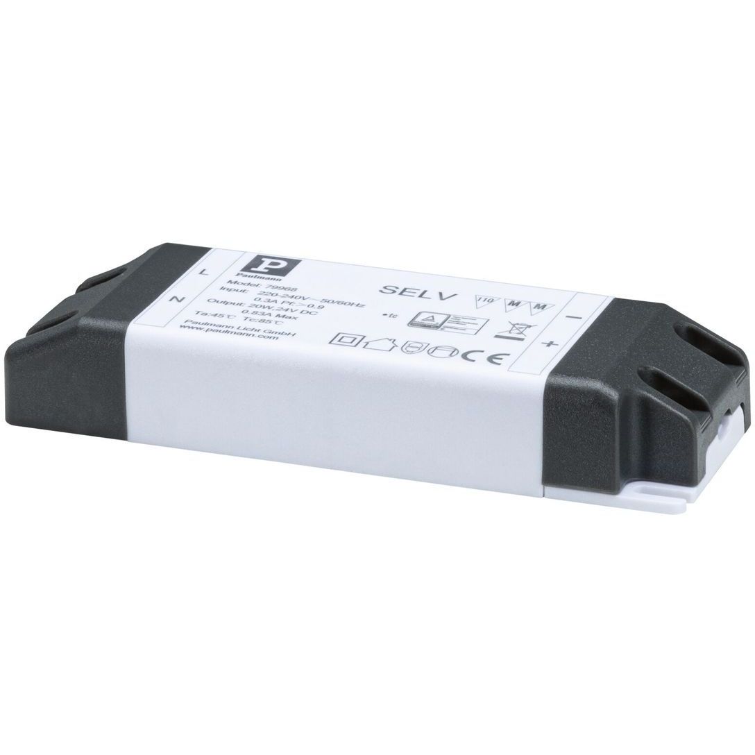 Virtalähde Paulmann ProStrip, 230/24V, 20VA, valkoinen