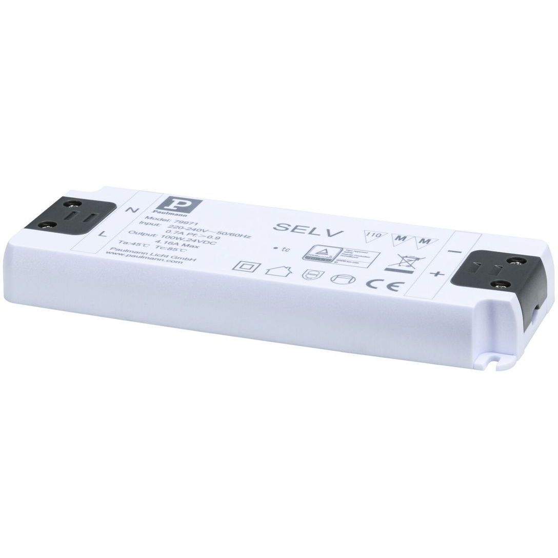 Virtalähde Paulmann ProStrip, 230/24V, 100VA, valkoinen