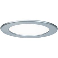 Upotettava LED-paneeli Paulmann, IP44, Ø17cm, 12W, 4000K, mattakromi