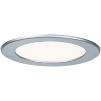 Upotettava LED-paneeli Paulmann, IP44, Ø17cm, 11.1W, 2700K, mattakromi, Verkkokaupan poistotuote