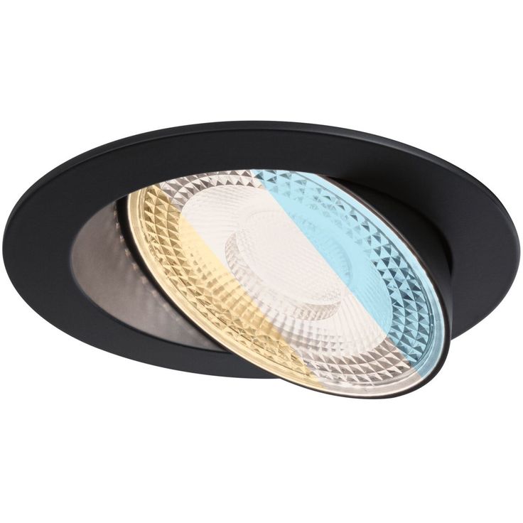 LED-alasvalo Paulmann Aumus Ø105mm upotettava 90° 5W 700lm himmennettävä 2700-6500K musta