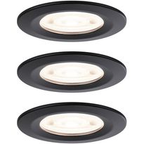LED-alasvalosetti Paulmann Nova, Ø78mm, GU10, IP44, 3x4.9W, 3x550lm, 2700K