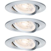 LED-alasvalosetti Paulmann Nova, Ø84mm, GU10, 3x4.9W, 3x550lm, 2700K, kolmiportaisesti himmennettävä, suunnattava