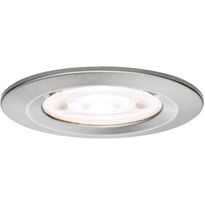 LED-alasvalo Paulmann Nova, Ø78mm, GU10, IP44, 4.9W, 550lm, 4000K, harjattu rauta