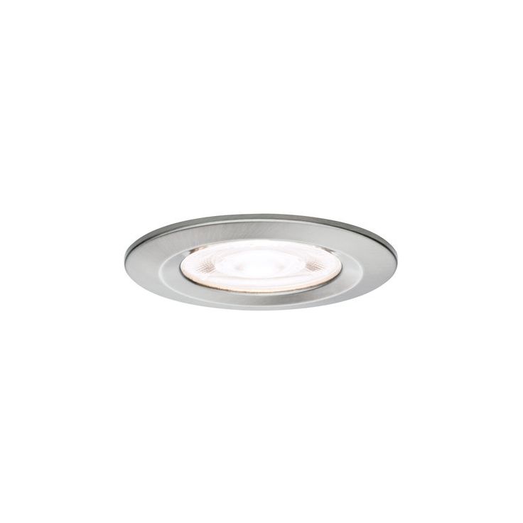LED-alasvalo Paulmann Nova, Ø78mm, GU10, IP44, 4.9W, 550lm, 4000K, harjattu rauta