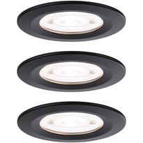 LED-alasvalosetti Paulmann Nova, Ø78mm, GU10, IP44, 3x4.9W, 3x550lm, 4000K