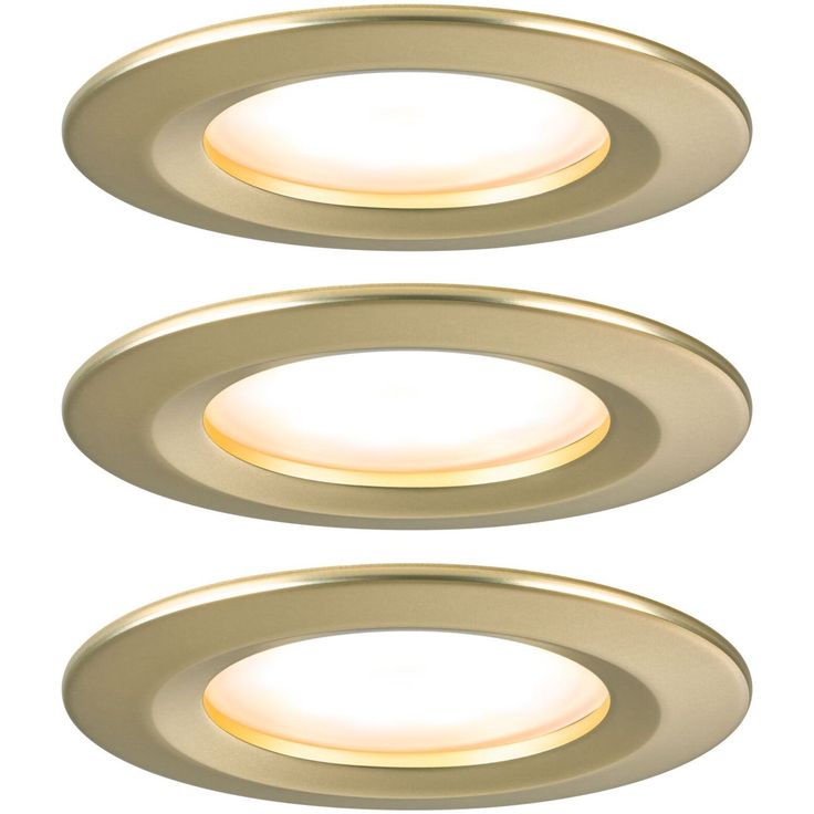 LED-alasvalo Paulmann Nova Coin Basic IP44 Ø78mm 6W 470lm 2700K upotettava mattakulta 3kpl/pkt