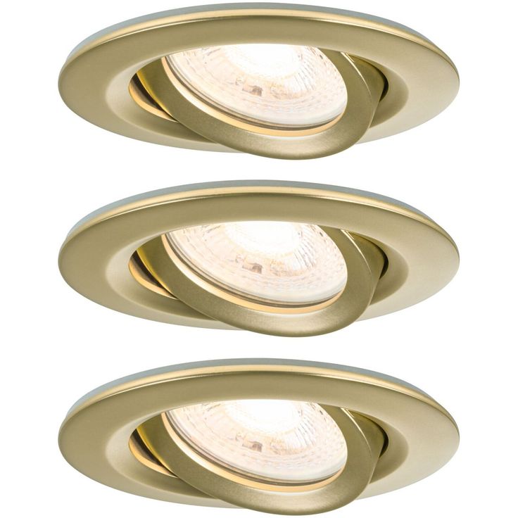 LED-alasvalo Paulmann Nova Plus IP65 Ø93mm 30° GU10 6W 460lm 2700K himmennettävä upotettava mattakulta 3kpl/pkt