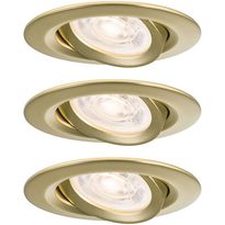 LED-alasvalosetti Paulmann Nova Plus, Ø93mm, GU10, IP65, 3x4.9W, 3x550lm, 2700K, himmennettävä