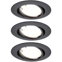 Upotettava LED-valaisin Paulmann Base Coin, 3kpl, Smart Home Zigbee 3.0, Ø90mm, himmennettävä, 3000K, eri värejä