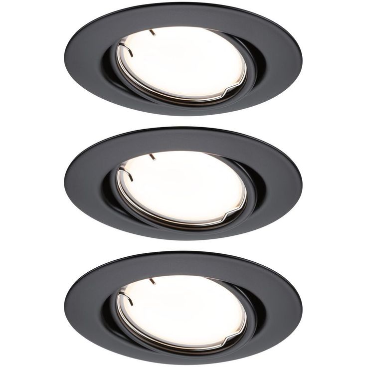 Upotettava LED-valaisin Paulmann Base Coin, 3kpl, Smart Home Zigbee 3.0, Ø90mm, himmennettävä, 3000K, eri värejä