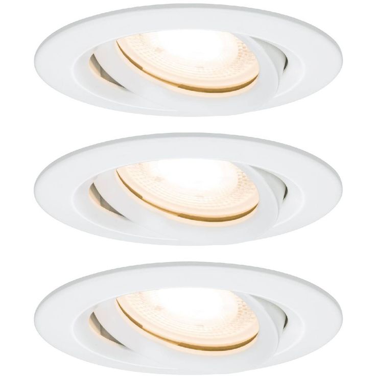 Alasvalosetti Paulmann Nova, Ø93mm, IP65, 3-osainen, valkoinen