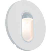 Upotettava LED-seinävalaisin liike- ja hämärätunnistimella Paulmann, Ø78mm, 2.7W, 65lm, 2700K, valkoinen