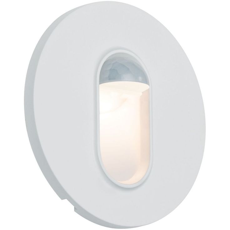 Upotettava LED-seinävalaisin liike- ja hämärätunnistimella Paulmann, Ø78mm, 2.7W, 65lm, 2700K, valkoinen