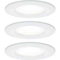 Upotettava LED-valaisin Paulmann Nova Rigid, 3kpl, IP44, Ø78mm, GU10, 6.5W, 4000K, eri värejä