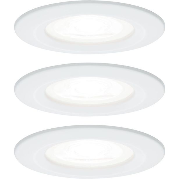 Upotettava LED-valaisin Paulmann Nova Rigid, 3kpl, IP44, Ø78mm, GU10, 6.5W, 4000K, eri värejä