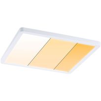 Upotettava LED-paneeli Paulmann VariFit Areo, IP44, 23x23cm, 16W, säädettävä värilämpötila, mattavalkoinen