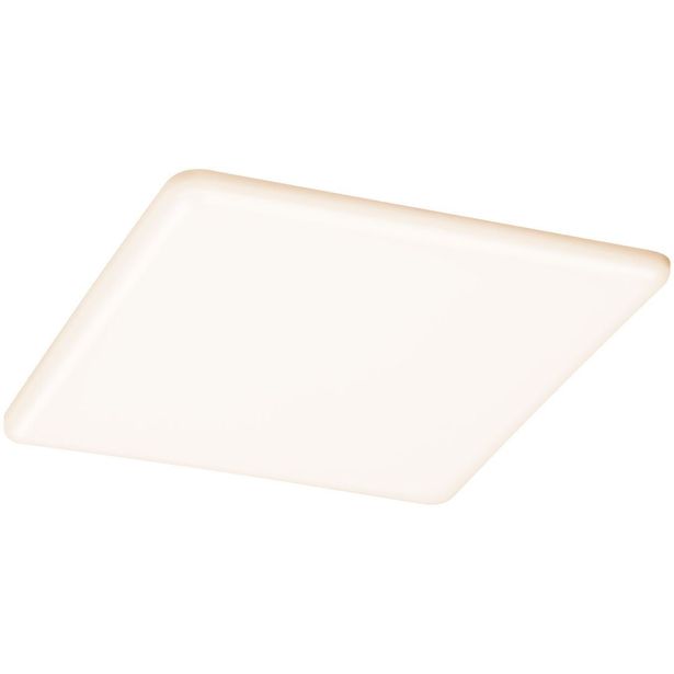 Upotettava LED-paneeli Paulmann VariFit Veluna, IP44, 21.5x21.5cm, 21W, 3000K, himmennettävä, satiini