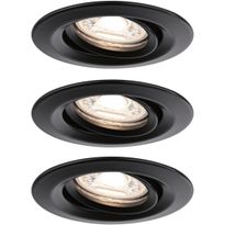 Upotettava LED-valaisin Paulmann Nova Mini Coin, 3kpl, Ø66mm, 4W, 310lm, 2700K, mattamusta