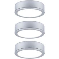 LED-kalustevalaisin Paulmann Pukk, 3kpl, 3.5W, 65mm, 210lm, mattakromi