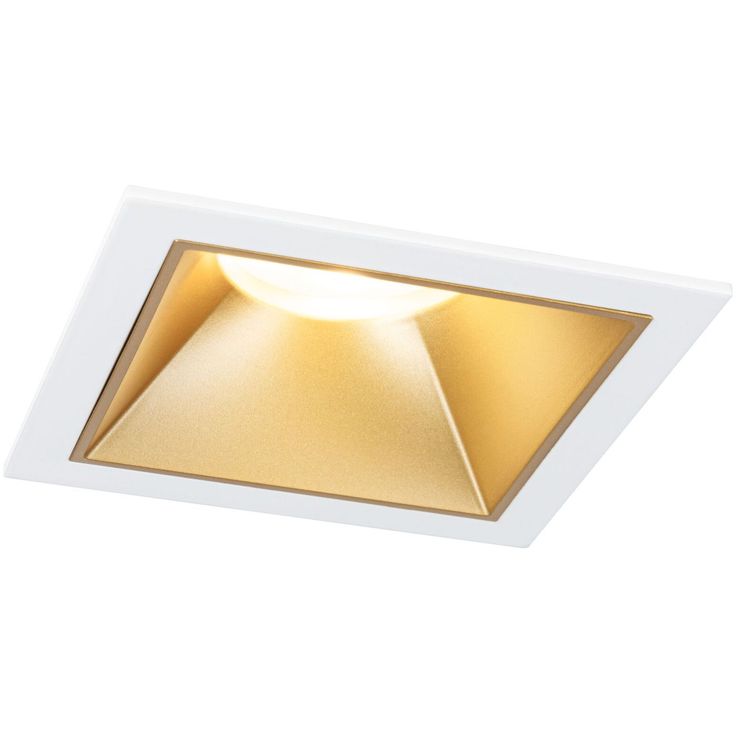 LED-alasvalo Paulmann Cole IP44 88x88mm 6W 470lm himmennettävä 2700K valkoinen/mattakulta