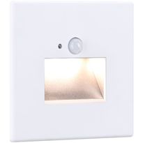Upotettava LED-seinävalaisin Paulmann Edge Quadro 80x42mm 1.2W 25lm 2700K liiketunnistin valkoinen, Verkkokaupan poistotuote