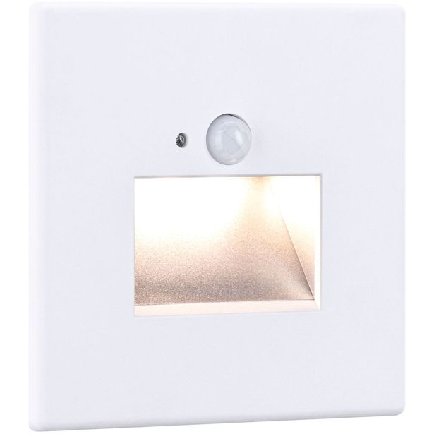 Upotettava LED-seinävalaisin Paulmann Edge Quadro 80x42mm 1.2W 25lm 2700K valkoinen