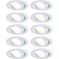 LED-alasvalosetti Paulmann FixedLED, 10x4.8W, 10x460lm, 3000K, suunnattava, valkoinen