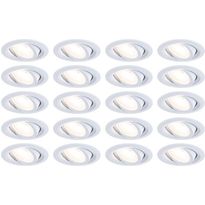 LED-alasvalosetti Paulmann FixedLED, 20x4.8W, 20x460lm, 3000K, suunnattava, valkoinen