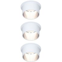 Upotettava LED-valaisinsarja Paulmann, Gil Coin, 3 valaisinta, IP44, Ø68mm, 3x6W, 3x470lm, 2700K, himmennettävä, eri värejä