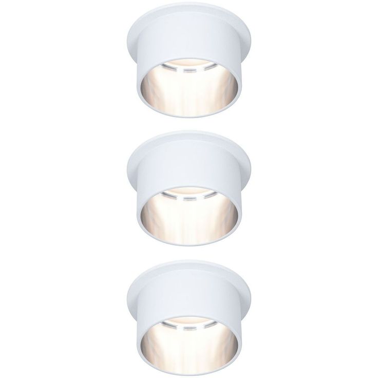 Upotettava LED-valaisinsarja Paulmann, Gil Coin, 3 valaisinta, IP44, Ø68mm, 3x6W, 3x470lm, 2700K, himmennettävä, eri värejä
