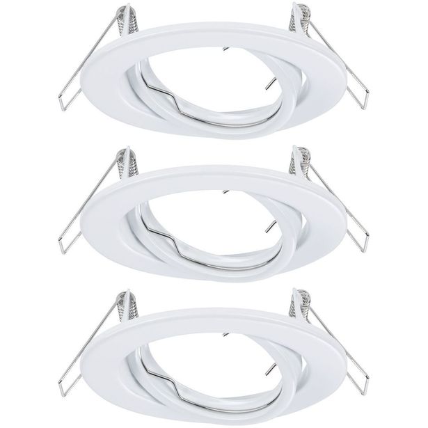 Upotettava valaisin Paulmann, 3kpl, Ø90mm, GU10, max.3x10W, himmennettävä, eri värejä