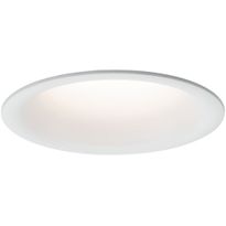 Upotettava LED-valaisin Paulmann Cymbal Coin, IP44, Ø77mm, 6.7W, 430lm, 2700K, himmennettävä, mattavalkoinen