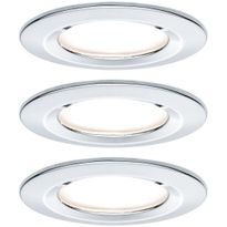 Upotettava LED-valaisin Paulmann Nova Rigid, 3kpl, IP44, Ø78mm, GU10, 6.5W, 460lm, 2700K, eri värejä