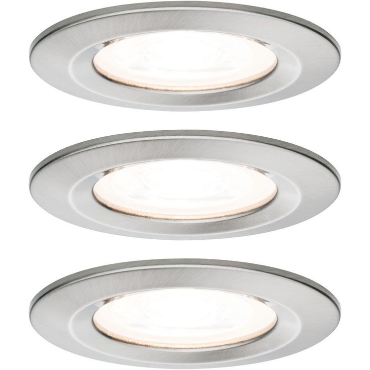 Upotettava LED-valaisin Paulmann Nova Rigid, 3kpl, IP44, Ø78mm, GU10, 6.5W, 460lm, 2700K, himmennettävä, eri värejä