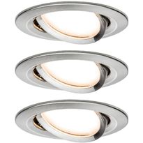 Alasvalosetti Paulmann Nova, Ø84mm, himmennettävä, suunnattava, harjattu teräs