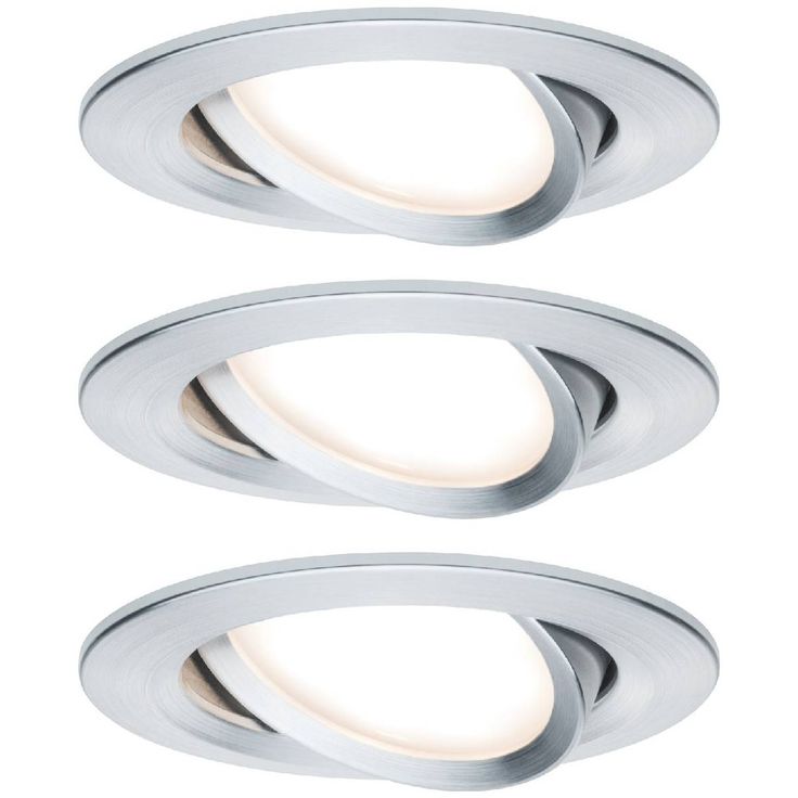 Alasvalosetti Paulmann Nova, Ø84mm, himmennettävä, suunnattava, alumiini