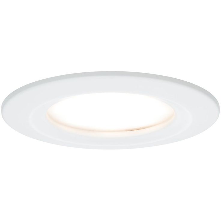 Upotettava LED-valaisin Paulmann Nova Plus Coin Rigid, IP44, Ø78mm, 6W, 470lm, 2700K, himmennettävä, mattavalkoinen