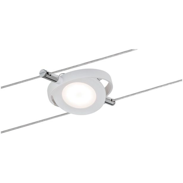 LED-vaijerivalaisin Paulmann RoundMac, 200lm, 4W, 2700K, 12V, mattavalkoinen